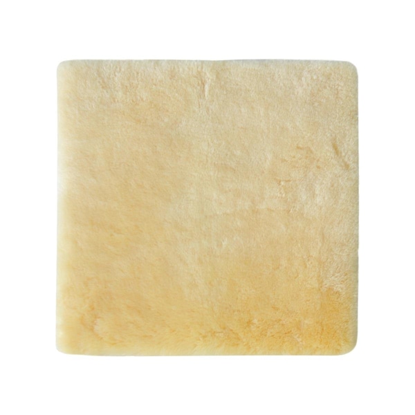 Gfancy Fixtures 17 in. Square Natural Off White Medical Grade Sheepskin Chair Pad GF3094688 - main